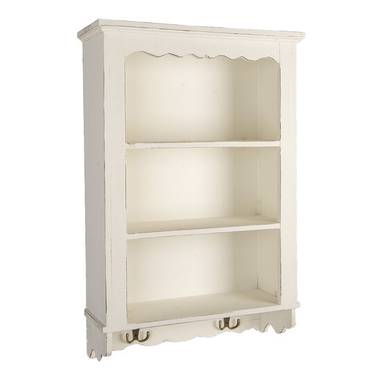 Clayre & Eef | Wandkastje Wit 45x16x67 cm | 5H0742