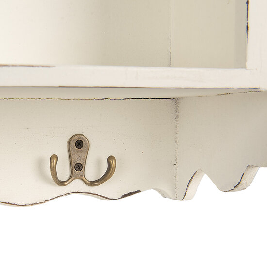 Clayre & Eef | Wandkastje Wit 45x16x67 cm | 5H0742