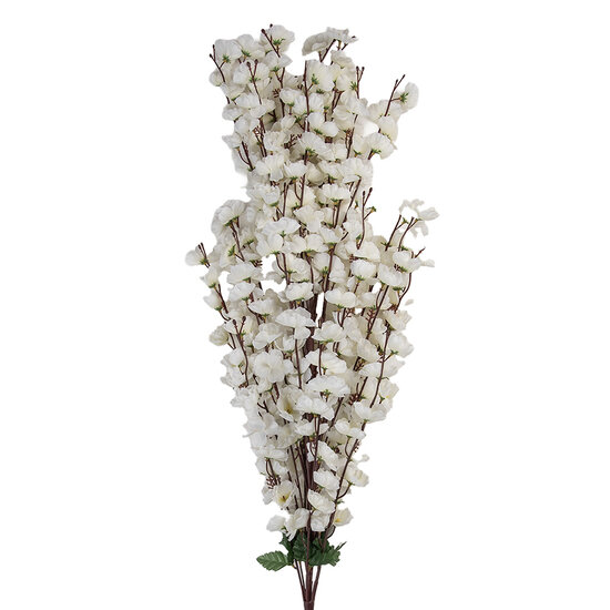 Clayre & Eef | Decoratie tak met bloemen Beige Groen 15x10x100 cm | 5PL0168BE