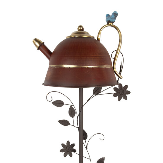 Clayre & Eef | Tuinsteker Vogel Rood 27x24x147 cm | 5Y1286
