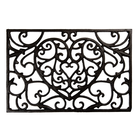 Clayre &amp; Eef   | Deurmat Buiten Bruin 59x39x2 cm | 5Y1290