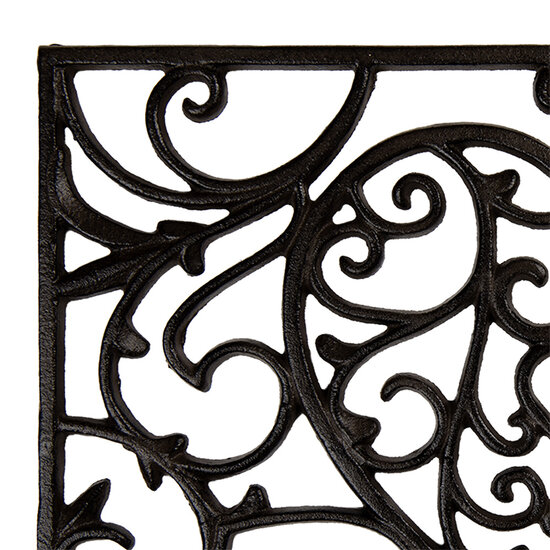 Clayre &amp; Eef   | Deurmat Buiten Bruin 59x39x2 cm | 5Y1290