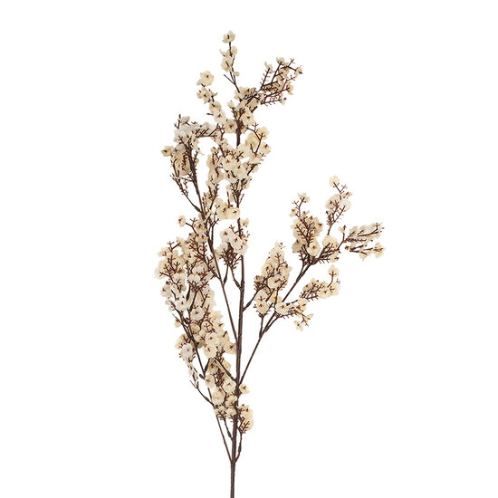 Clayre & Eef | Kunstbloem Wit Bruin 10x8x104 cm | 5PL0200W