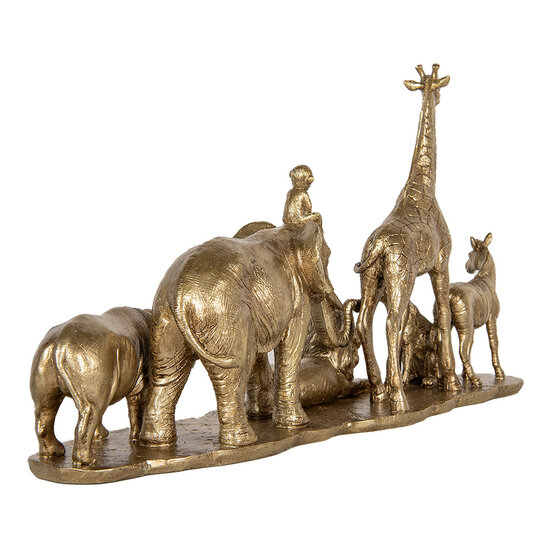 Clayre & Eef | Decoratie Dieren Goudkleurig 52x14x30 cm | 6PR5633