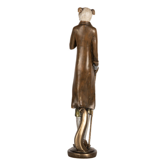 Clayre & Eef | Decoratie Hond Bruin 10x10x50 cm | 6PR5635