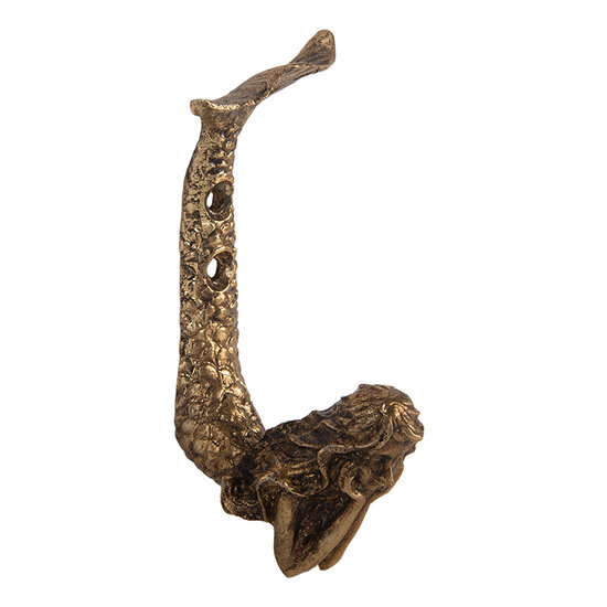 Clayre & Eef | Wandhaak Goudkleurig 5x4x10 cm | 6Y5889