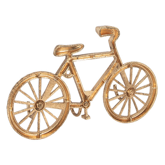 Clayre &amp; Eef   | Wandkapstok 3 haken Goudkleurig 19x4x12 cm | 6Y5892