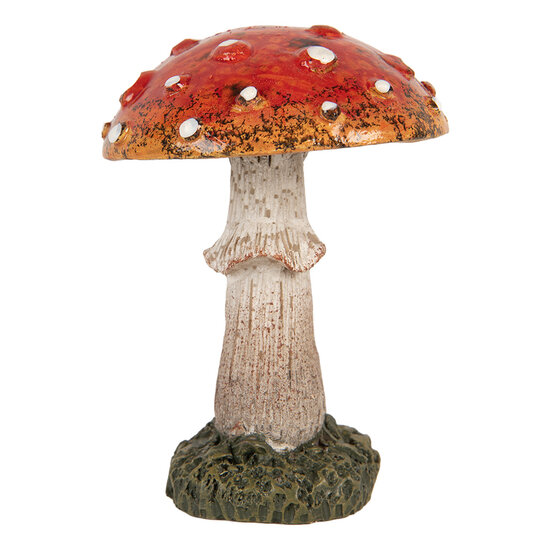 Clayre & Eef | Decoratie Paddenstoel Rood Wit ø 6x8 cm | 6PR5746