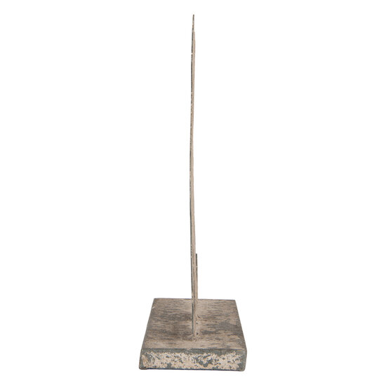 Clayre & Eef | Decoratie Hond Grijs Beige 16x8x19 cm | 6Y5830