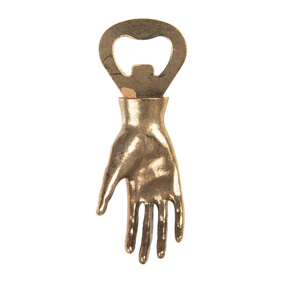 Clayre & Eef | Flesopener Goudkleurig 11x2x4 cm | 6Y5888