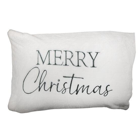 Clayre &amp; Eef   | Kussenhoes Wit Groen 35x50 cm | KT036.055