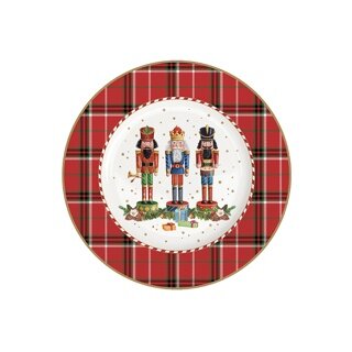 Dekoratief | Bord &#039;Vintage Nutcrackers&#039;, porselein, 19x19cm | A236033