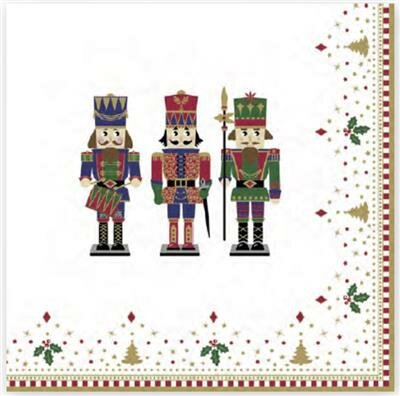 Dekoratief | Pakje 20 servietten &quot;NUTCRACKER&quot; 33x33cm | A196056