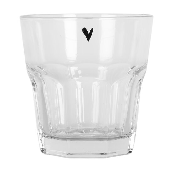Clayre &amp; Eef   | Waterglas Transparant &oslash; 8x8 cm / 150 ml | BHSGL0011