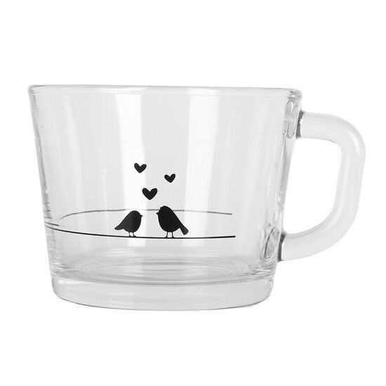 Clayre &amp; Eef   | Theeglas Transparant 13x10x9 cm / 350 ml | LBSGL0012