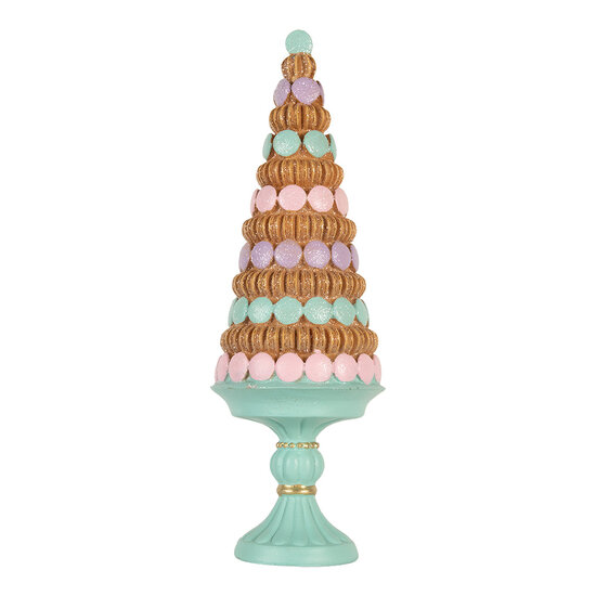 Clayre &amp; Eef   | Kerstdecoratie Kerstboom Groen Bruin &oslash; 13x40 cm | 6PR5861