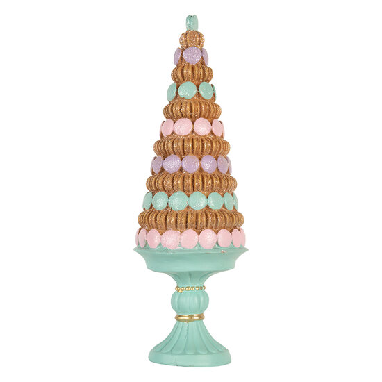 Clayre &amp; Eef   | Kerstdecoratie Kerstboom Groen Bruin &oslash; 13x40 cm | 6PR5861