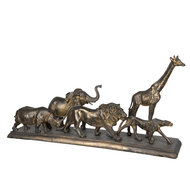 Clayre & Eef | Decoratie Beeld Dieren Bruin 71x16x34 cm | 5PR0051