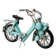 Clayre & Eef | Decoratie Miniatuur Motor Blauw 27x9x17 cm | 6Y2455