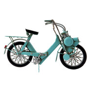 Clayre & Eef | Decoratie Miniatuur Motor Blauw 27x9x17 cm | 6Y2455