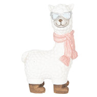 Clayre & Eef | Decoratie Lama Wit 24x16x39 cm | 6CE0993