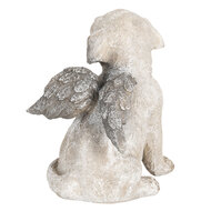 Clayre & Eef | Decoratie Beeld Hond Grijs 16x13x20 cm | 6PR2659