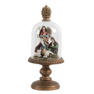 Stolp met decoratie ø 9*21 cm Transparant | 6GL2805 | Clayre & Eef