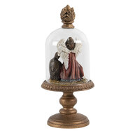 Stolp met decoratie ø 9*21 cm Transparant | 6GL2805 | Clayre & Eef 1