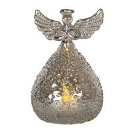Decoratie engel ø 8*13 cm Zilverkleurig | 6GL2748 | Clayre & Eef 1