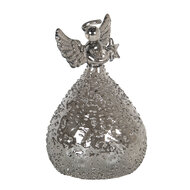 Decoratie engel ø 8*13 cm Zilverkleurig | 6GL2748 | Clayre & Eef 2