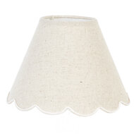 Lampenkap ø 22*16 cm Wit | 6LAK0028 | Clayre & Eef