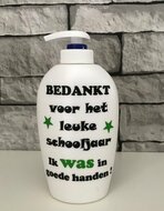Set Handveger en Blik - Leerzame stof & Zeeppomp - Was in goede handen groen | Juf & Meester Cadeau