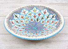 Turquoise blue fine salade serveer schaal  &Oslash; 40 cm | SOR.BC.40 | Dishes &amp; Deco 1