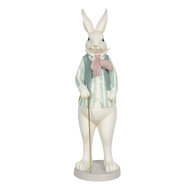 Clayre & Eef | Decoratie Beeld Konijn Meerkleurig 17x15x53 cm | 6PR3143