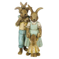 Clayre & Eef | Decoratie Konijn Meerkleurig 8x6x15 cm | 6PR3274