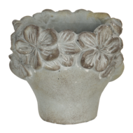 Clayre & Eef | Bloempot Binnen Grijs 30x27x26 cm | 6TE0315L