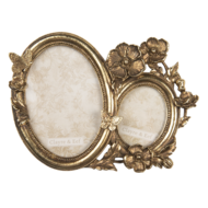 Clayre & Eef | Fotolijst Goudkleurig 23x1x17 cm / 9x13 / 5x7 cm | 2F0835