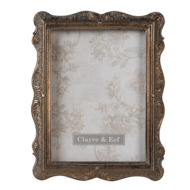 Clayre & Eef | Fotolijst Goudkleurig 17x2x22 cm / 13x18 cm | 2F0828