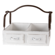Clayre & Eef | Opbergmand Wit 41x19x29 cm | 6H1914W