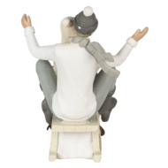 Clayre & Eef | Decoratie Beeld Paar Grijs, Wit 19x14x17 cm | 6PR4660