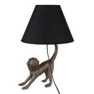 Clayre & Eef | Tafellamp Aap Bruin 29x27x43 cm E27/max 1x60W | 6LMC0035