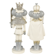 Clayre & Eef | Decoratie Beeld Muis Beige, Grijs (2) 6x5x17 cm | 6PR3460