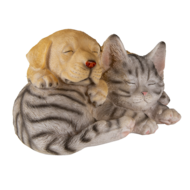 Clayre & Eef | Decoratie Beeld Kat en Hond 20x15x11 cm | 6PR3336