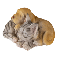 Clayre & Eef | Decoratie Beeld Kat en Hond 20x15x11 cm | 6PR3336