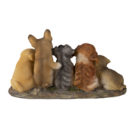Clayre & Eef | Decoratie Beeld Honden 33x12x17 cm | 6PR3341