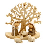 Clayre & Eef | Kerstdecoratie Beeld Jezus Bruin 11x5x10 cm | 6PR4743