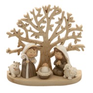 Clayre & Eef | Kerstdecoratie Beeld Jezus Bruin 11x5x10 cm | 6PR4743