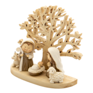 Clayre & Eef | Kerstdecoratie Beeld Jezus Bruin 11x5x10 cm | 6PR4743