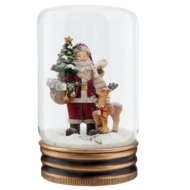 Clayre & Eef | Sneeuwbol Kerstman Rood ø 5x9 cm | 63789