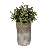 Clayre & Eef | Bloempot Binnen Grijs ø 24x39 cm | 6TE0366